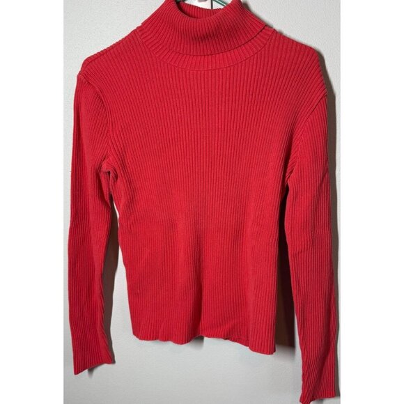 Danielle Martin Sweaters - VTG Danielle Martin Womens Pink Ribbed Turtleneck Sweater Large Classic